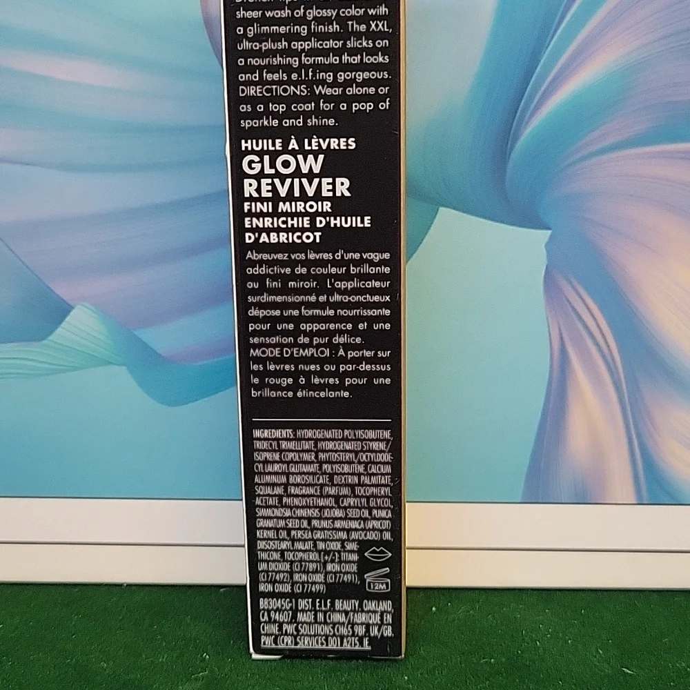 Elf Glow Reviver Lip Oil Glimmer Finish 7.6ml New - Citrine Gleam